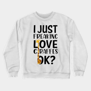 Love Giraffes Crewneck Sweatshirt